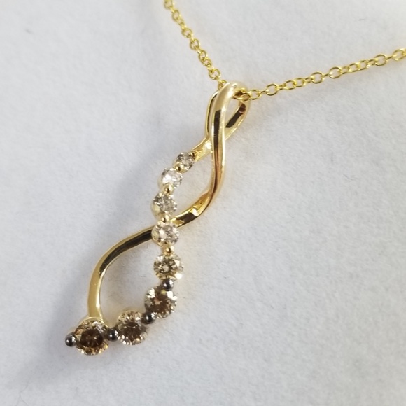 LeVian Chocolate Hombre Pendant in 14K Honey Gold